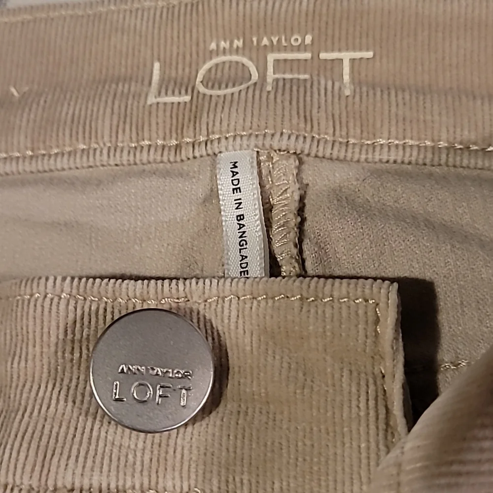 Loft Petties Corduroy Modern Skinny Pants Size 25/0P - Picture 7 of 8